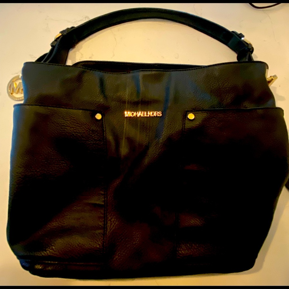 Michael Kors Black Leather Bag